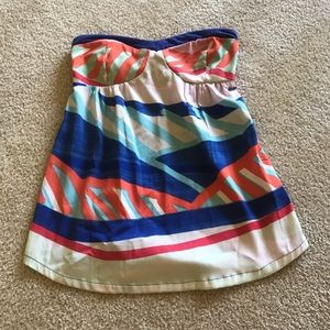 Roxy strapless top